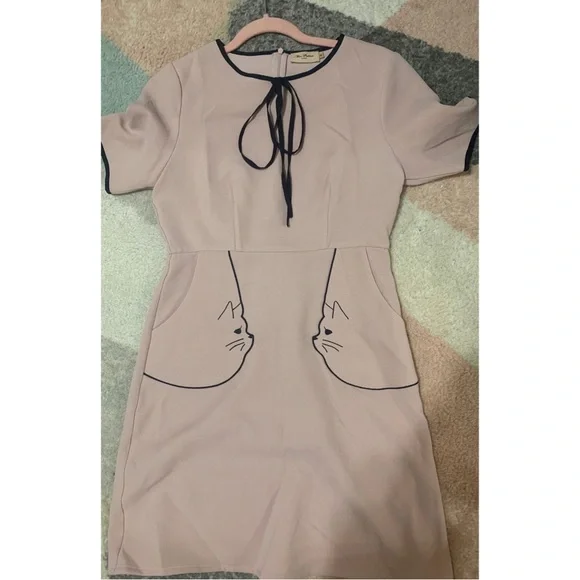 Miss Patina Dresses Miss Patina Pink Cat Dress Poshmark